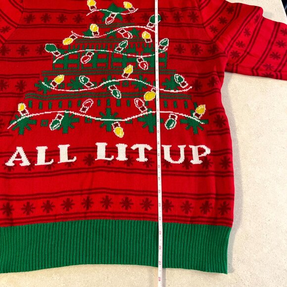 Holiday Christmas Sweater Size Large All Lit Up - Picture 6 of 8